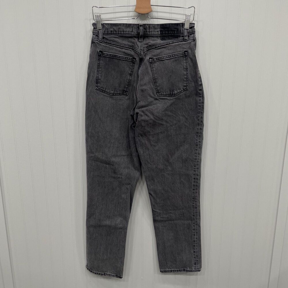 Abercrombie & Fitch Women's 8 / 29R Black 90's Straight Ultra Rise Denim Jeans - Picture 3 of 6